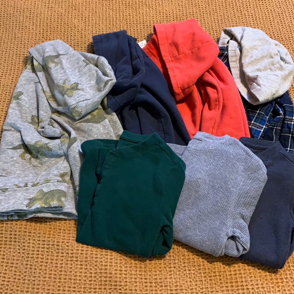 Boys 5T/6T hoodie/henley lot